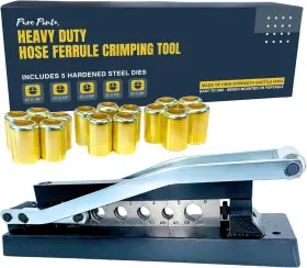 Pphc5024 Pure Ponta Heavy Duty Ferrule Hose Crimper Tool Air Repair Kit For 3/8 1/4 5/16