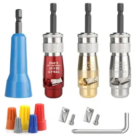 Qamcbulc 797417200214 Electrical Wire Stripper For Drill With Twister Tool Stripping And