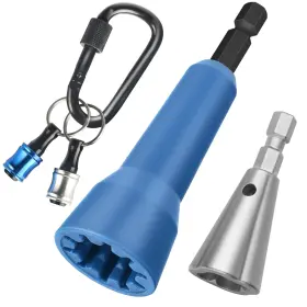 Qamcbulc 797422956748 Wire Nut Twister With 2pcs Bit Holders 1/4 Inch Socket Hex Shank Screwdriver