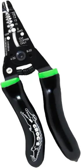 47002  Rack-a-tiers Croc S Jr Needle Nose Wire Stripper Crimper Cutter Ergonomic Glow Handles