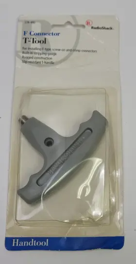 278-480 Radioshack Radio Shack F-connector T-tool For F-type Screw-on And Crimp Conn. - New Os