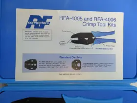 Rfa4005 Rf Connectors 4005/4006 Crimping Tool Kit Pt# Rfa4005/4006