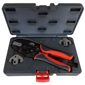 Rhino Tools 354078000129 Bootlace Wire Ferrule Crimper Cord End 3 Die Quick Change Crimping Kit
