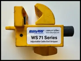 Ws71 Ripley Utility Tool Ws 71 - Adjustable 600v End Stripper Used With Sharp Blade