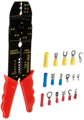 Rptk2 Roadpro 44-piece Wire Terminal Kit With Cutting/crimping Tool