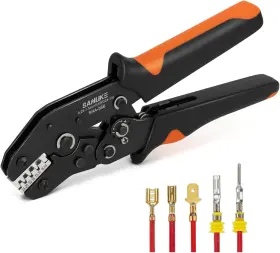 Sanuke 313037210282 Wire Crimping Tool Ratcheting Crimper For Open Barrel Terminal Conn