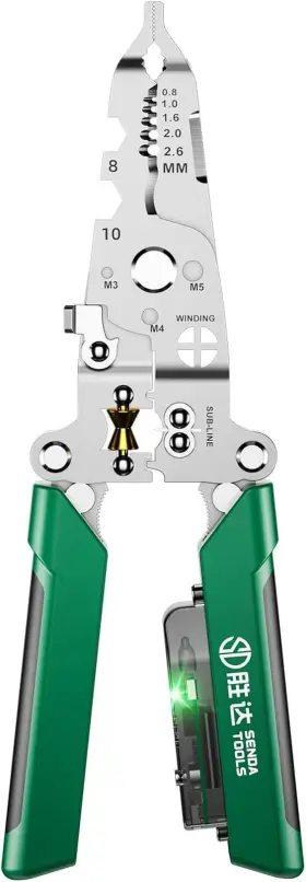 Sendatools 445027547559 18 In 1 Foldable Wire Stripper With Electricity Measurement Function And Dual Alarms