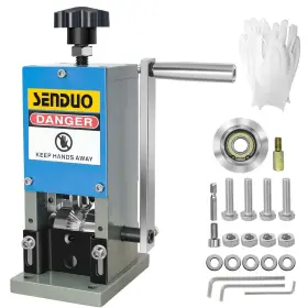 Senduo 791767231256 Manual Wire Stripping Machine Speed 50ft/min Stripper Gauge