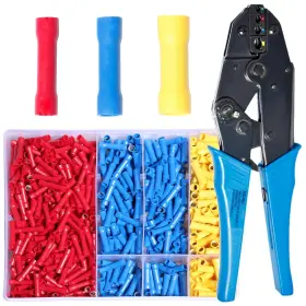 Shengbowi 932586001062 Butt Splice Crimp Connectors Insulated Electrical Straight Wire Terminal 22-1