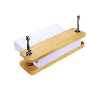 Shb-bp00 Sholramo Book Press - Bamboo Wood Bookbinding For Craft Enthusiasts Anti-slip
