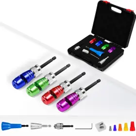 Shpprfuzn 751787323683 Wire Stripper For Drill 14-12-10-8awg - Includes 4 Pcs