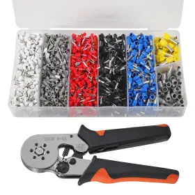 13724st-1 Shutao 2000pcs Insulated Wire Ends Terminals Connectors Ferrule Crimping Tool Kit A