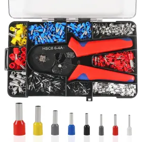 13734st-1 Shutao Ferrule Crimping Tool Kit With 1200pcs Wire Terminals Connectors Wir