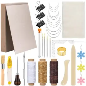Kej-skybooly-326 Skybooly 47 Pcs Bookbinding Kit Book Making Supplies Binding Tools With 12.36 X 9