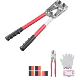 Dlyjqpjdljtldjbjtv0-251112 Skyshalo Crimping Tool 10-1/0 Awg With Cable Cutter And 48 Copper Ring Terminals