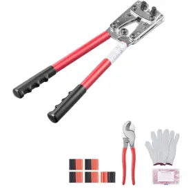 Dlyjqpjdljtldjbjtv0-sk0411 Skyshalo Battery Cable Lug Crimping Tool With Cutter 48pc Copper Ring Terminals