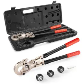 Sdsyjvus123413c2vv0-sk0508 Skyshalo Copper Press Tool Kit 1/2 Inch 3/4 1 Quick-change Jaws 360 Crimper