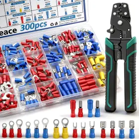 Sm-33 Smseace D-046 300pcs 19 Values Electrical Crimp Connectors With Silver