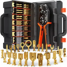 B0bz49gh6d Someline Spade Terminal Crimping Tool Kit Awg 24-14 24 Types 2.8-6.3mm Connecto