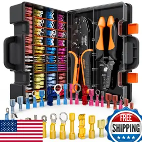 B0c8t51bzc Someline Crimping Tool Kit Heat Shrink Connectors Awg 22-10 Marine Grade Ul List