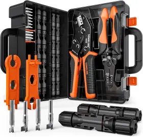 Gf12b Someline Solar Connector Crimping Tool Kit 14-10 Awg Crimper For Panel
