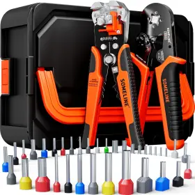 Gx36-4m Someline Ferrule Crimping Tool Kit 36 Sizes Ferrules Awg 24-8 Pliers And Wire S