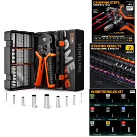 Gxl9-4 Someline Non-insulated Ferrule Crimping Tool Kit Self-adjusting Pliers
