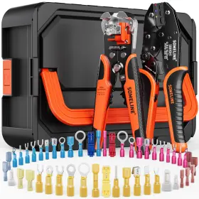 Rs-48m Someline Heat Shrink Connector Crimp Tool Kit - With 48 Sizes 22-10 Awg Marine Grade