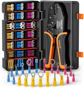 Rs21 Someline Heat Shrink Connector Crimp Tool Kit With 21 Size Marine Grade S