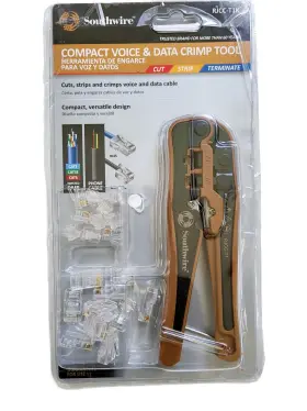 Rjcc-t1k Southwire 032886935305 Compact Crimp Tool Cuts Strips And Crimps Voice/data Cables