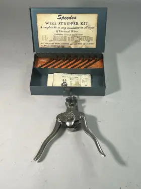 744-k Speedex Vintage Wire Stripper Kit With Cutters Trig-o-matic