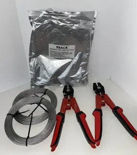 Ssack-304 Ssack 809731480011 Stainless Steel Cable Wire Rope 1/16 X 165ft Cutter No Sleeves Read