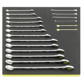 Stahlwille 13a/19 19-piece Combination Spanner Open-box Set Size Range 3/16 To 1 Inch Chrome Plat