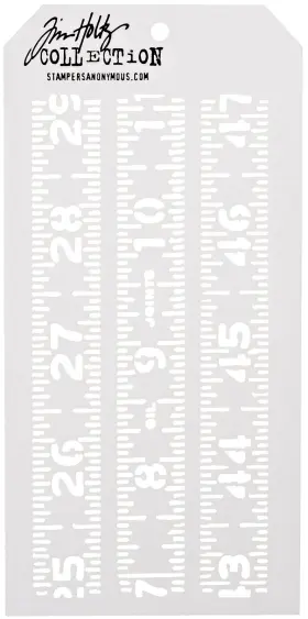 Ths-012 Stampers Anonymous Tim Holtz Layered Stencil 4.125-inch By 8.5-inch Measured
