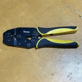 11477 Star Asia Usa Titan Ratcheting Wire Terminal Crimper Tool For Insulated Terminals