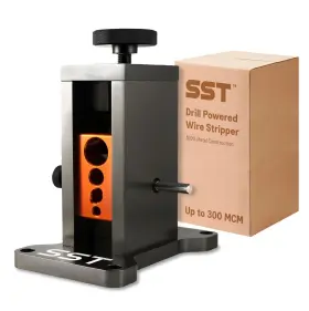Stupid Simple Tools 600139430176 Sst Heavy Duty Wire Stripper Machine Drill-powered Industrial Stripp Inch