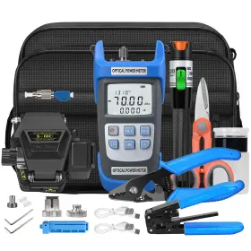 A-c710a Sumchan S-60c 9 In 1 Fiber Tool Kit With Rechargeable Optical Power Meter -70 10d