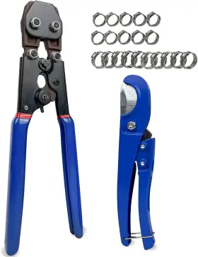 Sutekus 445003037050 Pex Cinch Tool Set For 3/8 Inch To 1 Clamps Crimping Crimper
