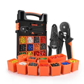 Swanamb 718430817722 Ferrule Crimping Tool Kit Awg23-7 Self-adjusting Hexagon Wire Crimper
