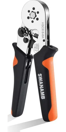Hsc8 Swanamb 790640184863 Ferrule Crimping Tool Hexagonal Self-adjustable Ratcheting Crimper For Awg23-10