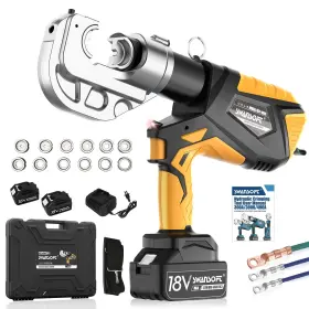 Hct-400a Swansoft 553392 Electric Hydraulic Cable Lug Crimping Tool 12ton 6awg-800mcm