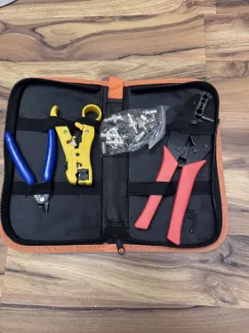 336pared Swpeet 13pcs Professional Coax Coaxial Bnc Connector Crimp Crimping Tool Kit Wit