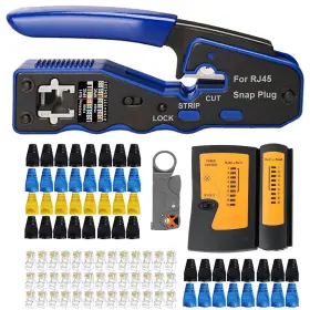 Bs-468 Taiwain-brand Cat5 Crimping Set Network Crimp Tool Kit For Rj45/cat6/cat5e Crimper