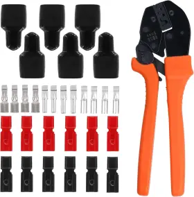 Tanstic 313025353373 31pcs Ratcheting Wire Crimpers 15/30/45 Amp Power Connectors Set Compati