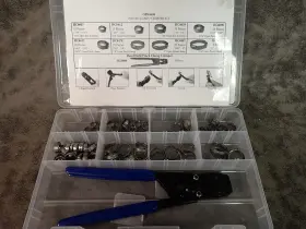 Opk8498 Technicians Resource New Pinch Clamps And Crimper Kit 91 Pieces O26
