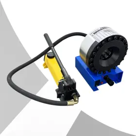 057380 Techtongda Portable Manual Hydraulic Hose Crimper 35mpa 6-25mm Range 8 Set Mold