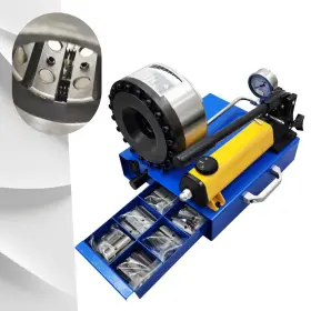 44-056550da Techtongda Hose Crimper Manual Operation For Hydraulic Tube And Pipe Crimping 10 Sets Of Dies