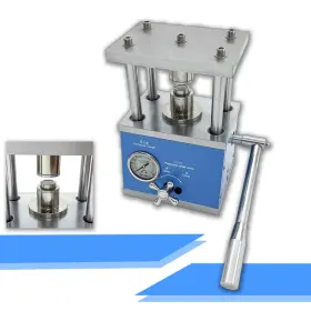 M057268 Techtongda Manual Hydraulic Button Battery Crimping Machine With 1 Set Cr20 Mold