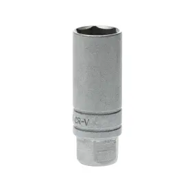 M380039c Teng Tools 020385139428 14mm 38 Inch Drive 6 Point Spark Plug Socket With Rubber Insert Silver