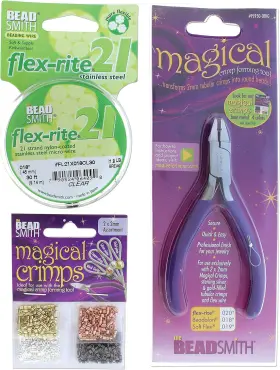 The Beadsmith Wsplcrimpset004 Fbm Magical Crimper Kit - Includes Crimp Forming Pliers 500 2x2 Mm Cr